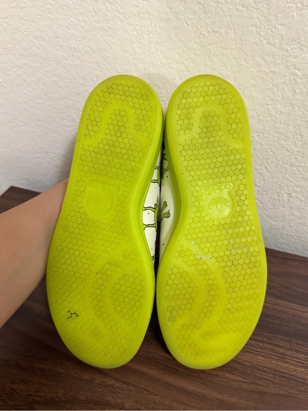 Adidas X Stan Smith Monster Inc Mike Wazowski Graphic sneaker.